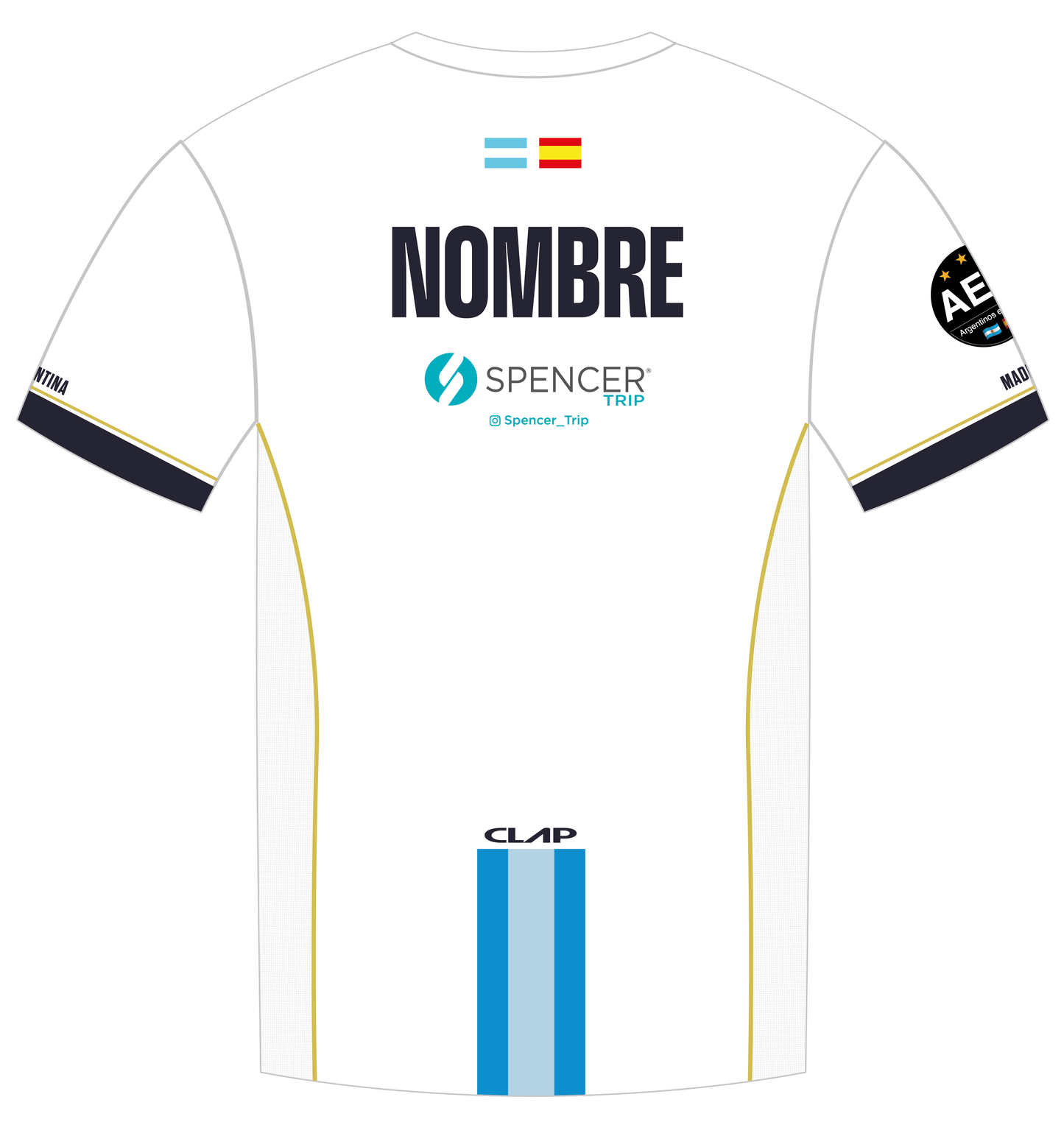 Camiseta AEM Pádel blanca