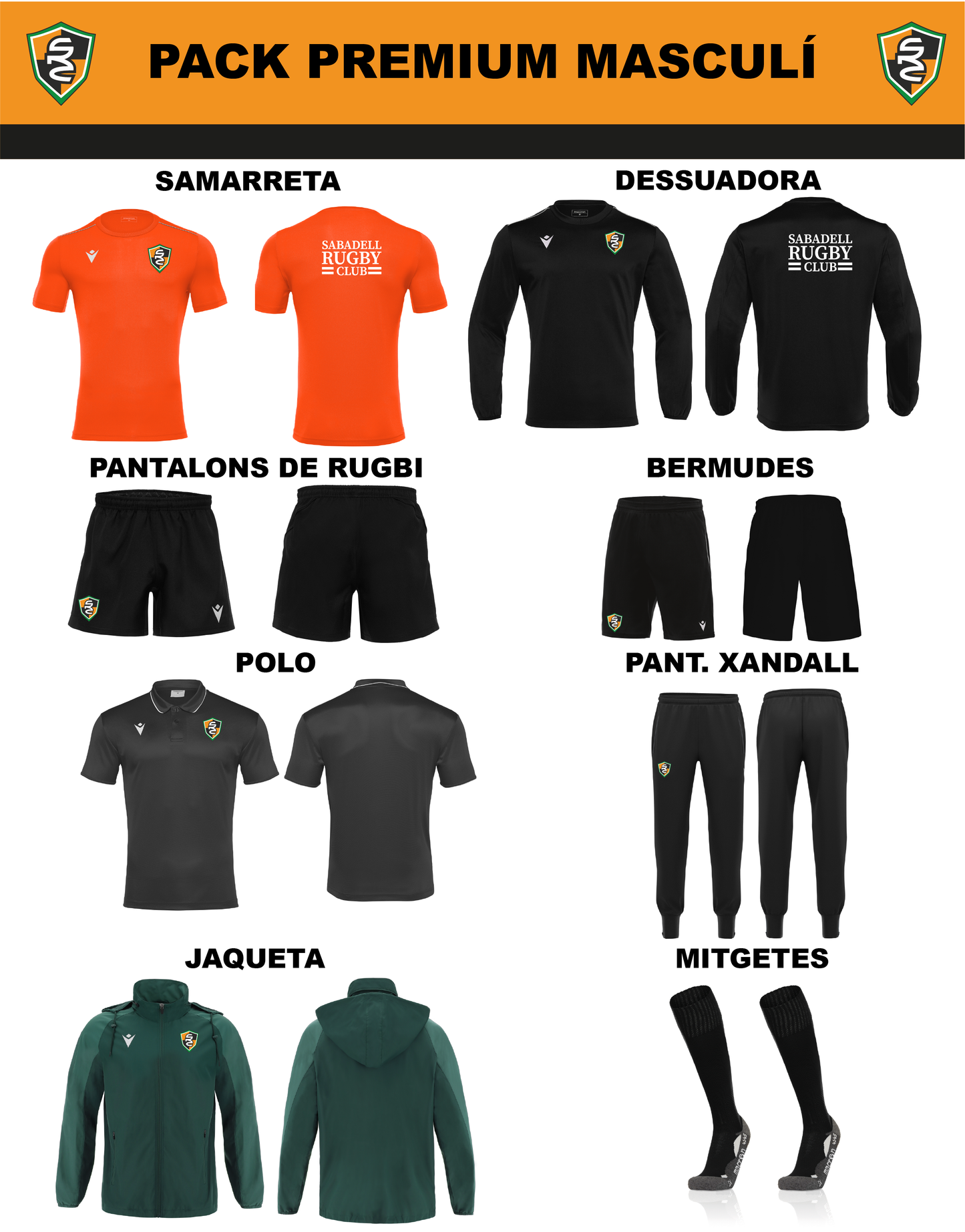Pack PREMIUM MASCULÍ SABADELL RC