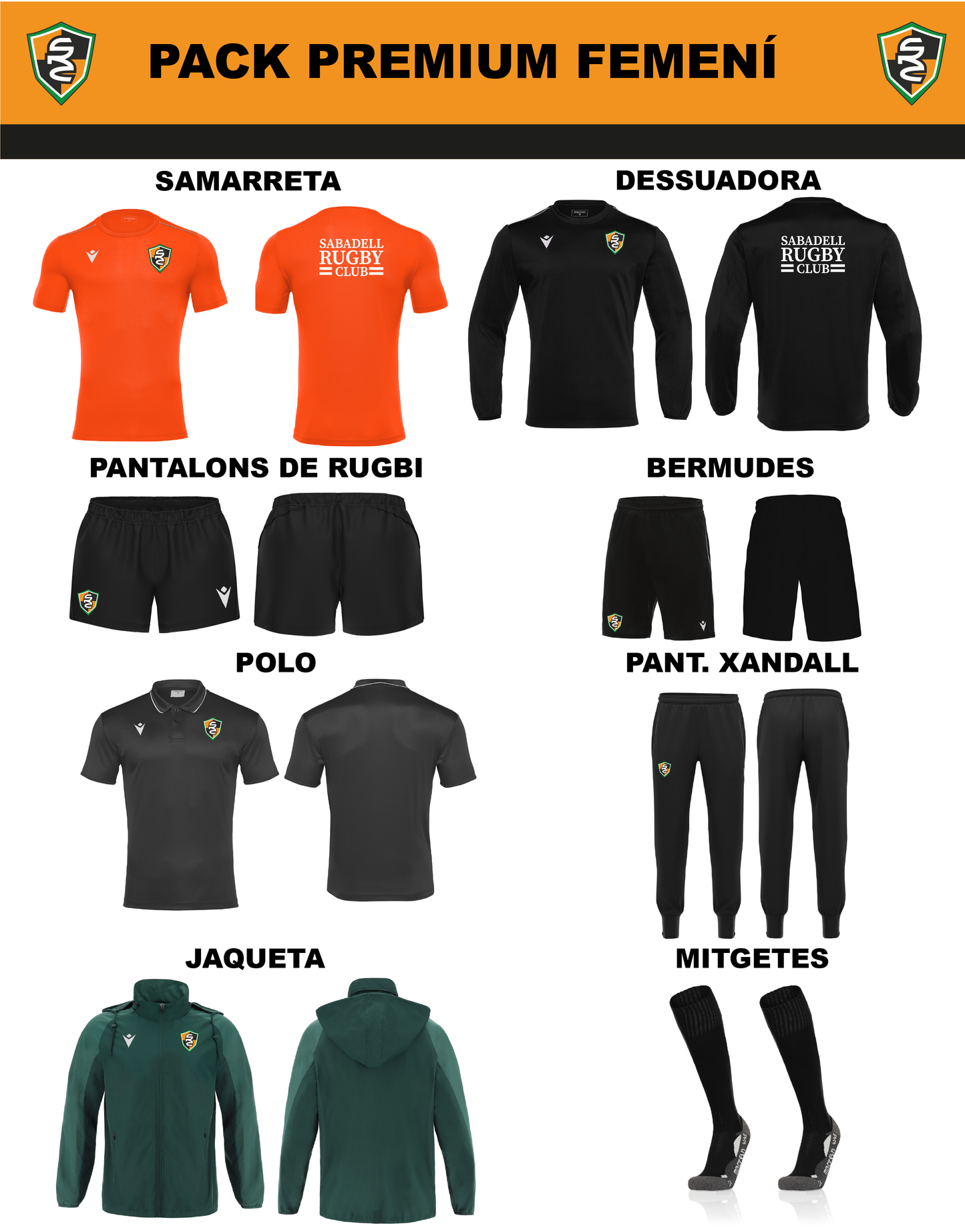 Pack PREMIUM FEMENÍ SABADELL RC