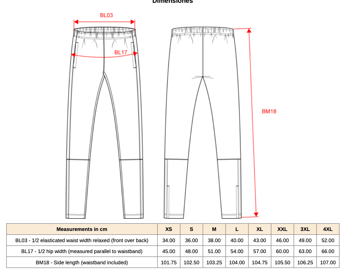 Pantalón de chándal CONCACAF VPC ANDORRA RUGBY
