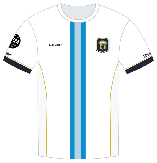 Camiseta AEM Pádel blanca